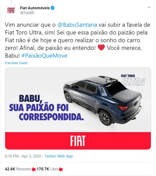 FIAT tweet